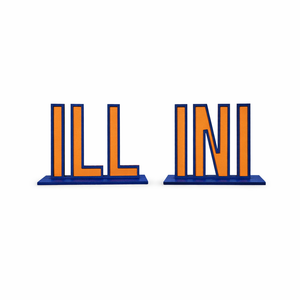 ILLINI logo in orange and blue on a white background