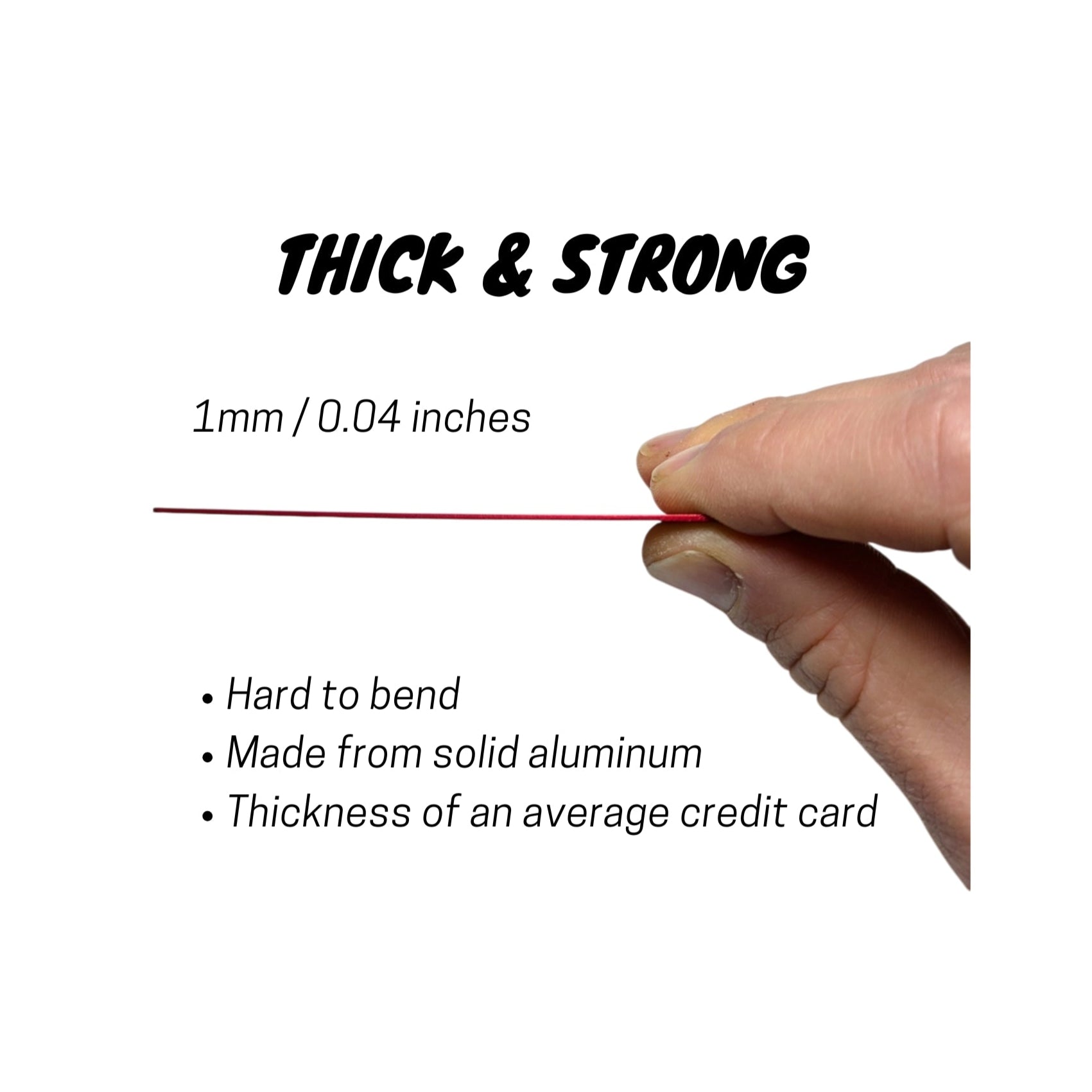 Thick Aluminum Engraved Cards