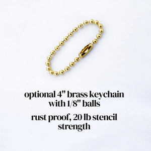 Custom engraved brass key pet tags