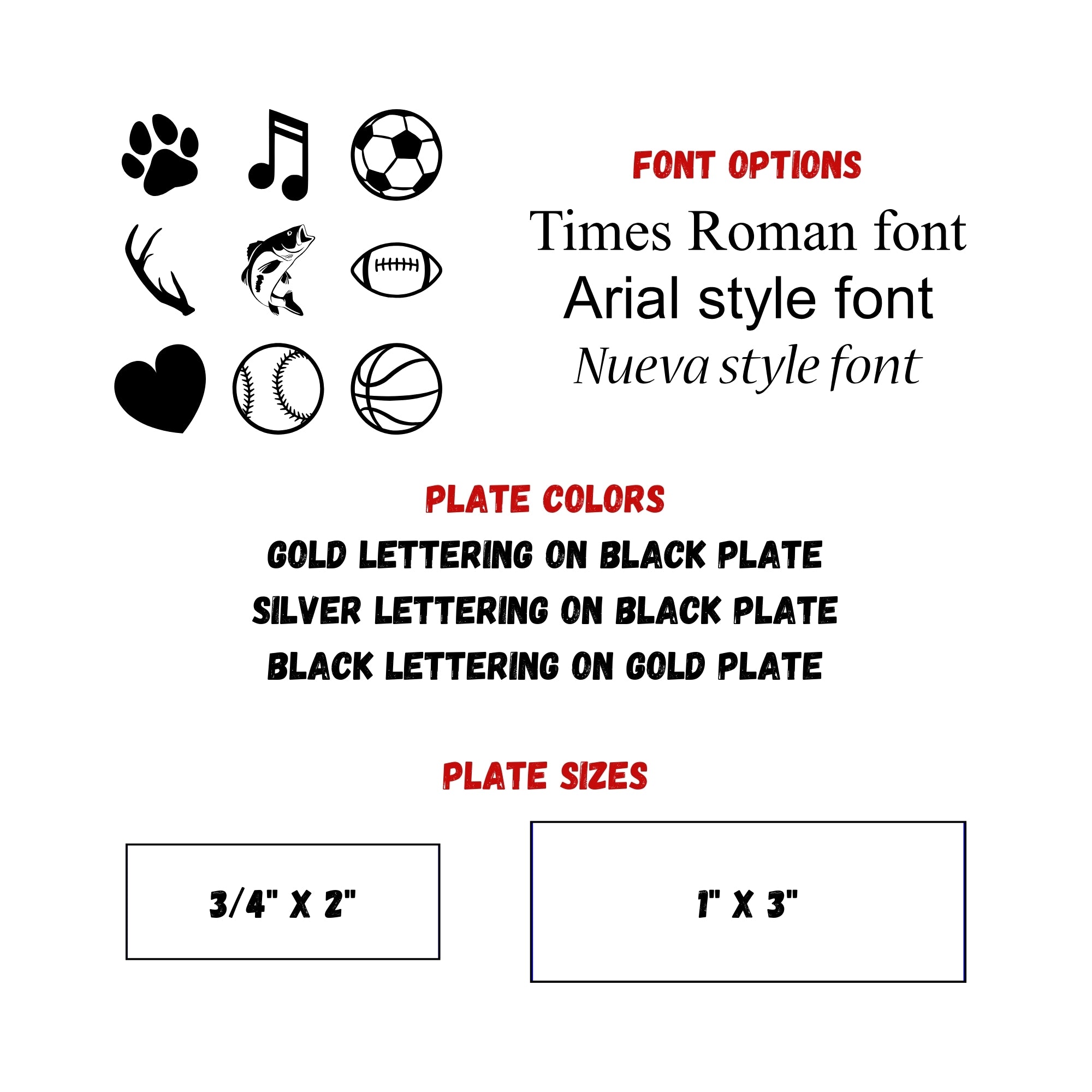 custom engraved nameplate plaque plate