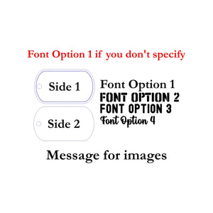 custom dog tags fonts