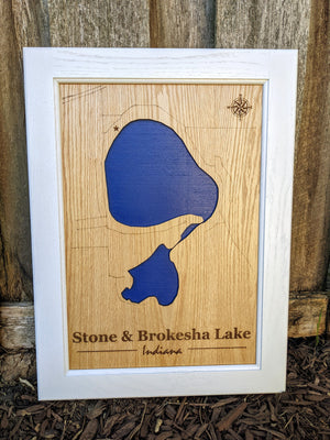 Lake 3D Art - Any Lake - Personalize - R2 Creative Designs