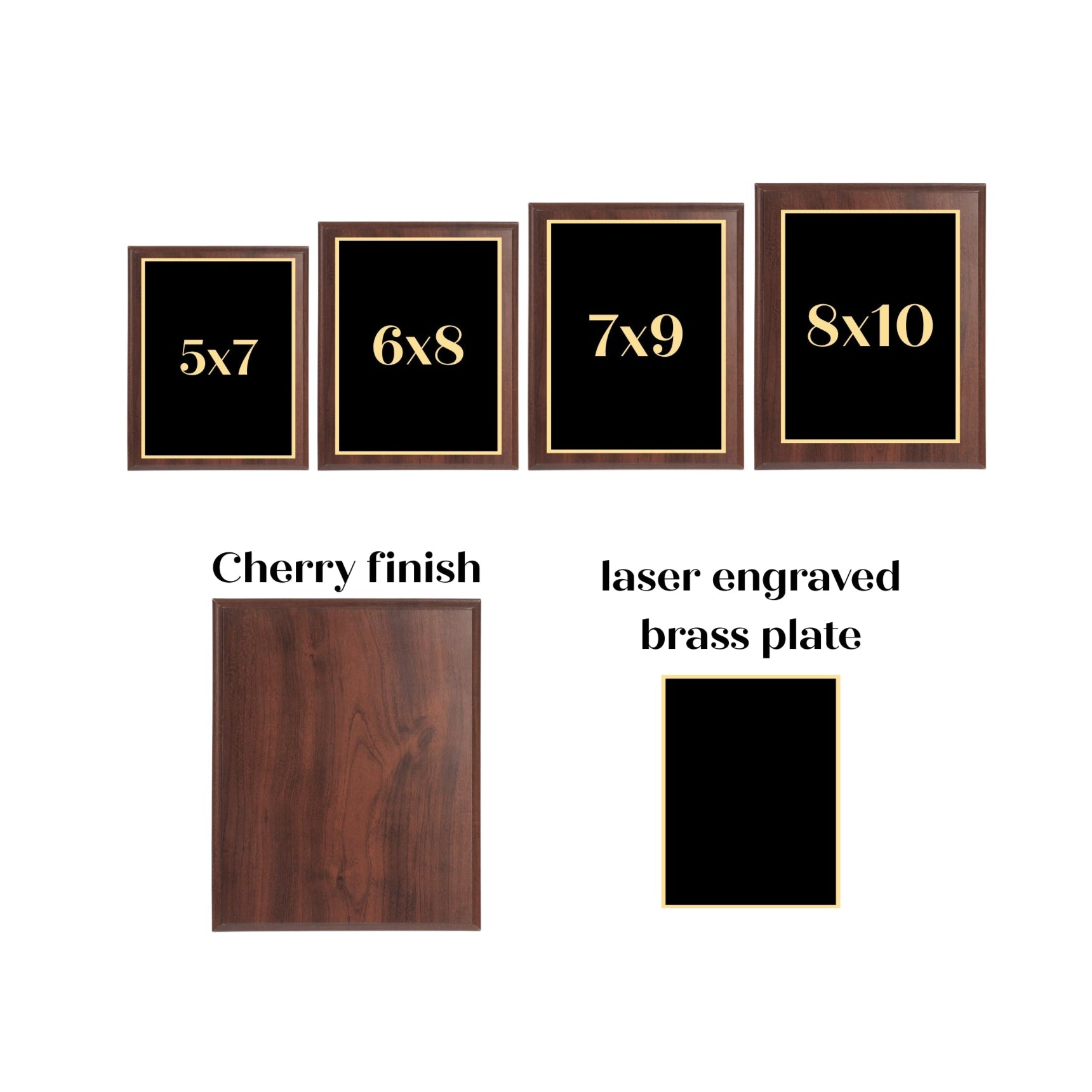 Custom Cherry Plaque Award