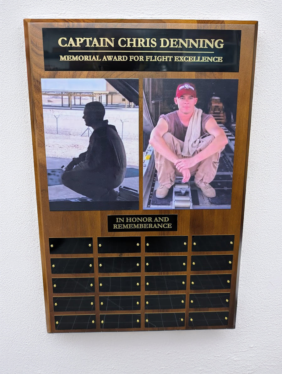 Sample Engraved and Printed Perpetual Plaque