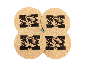Missouri Tigers Cork Coaster Set
