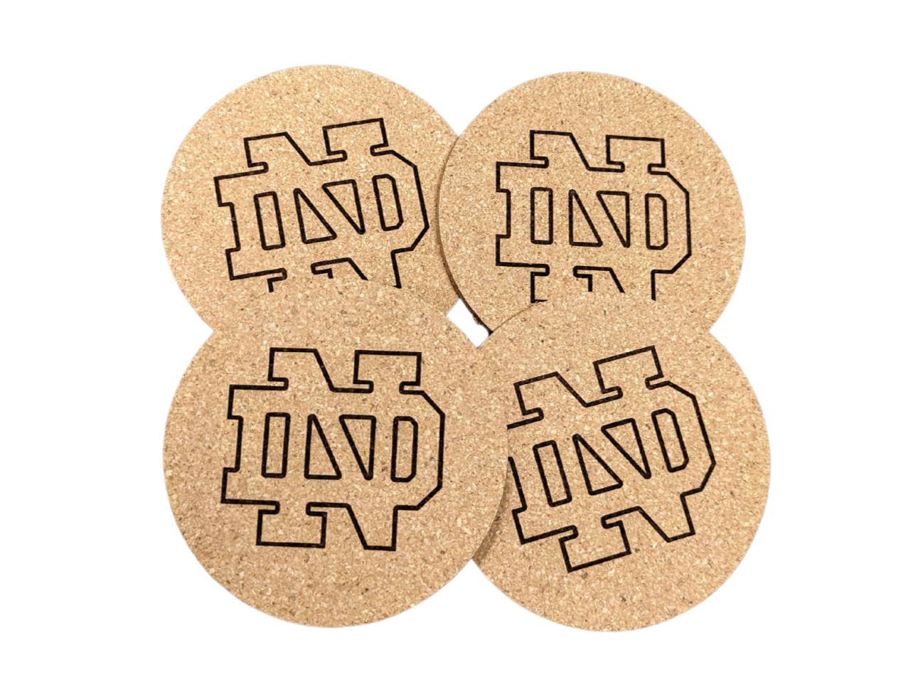 Notre Dame Fighting Irish Cork Coaster Set